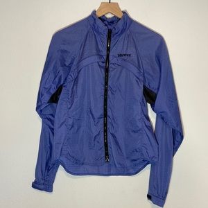 Vintage Marmot Windbreaker Running Jacket Full Zip Pockets Air Vents Size Small